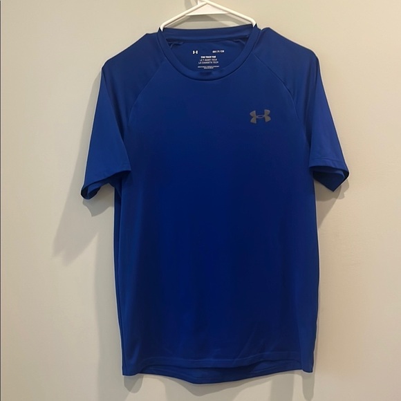 Under Armour - men’s the tech tee - short sleeve t-shirt. size small. Royal blue - Picture 1 of 8